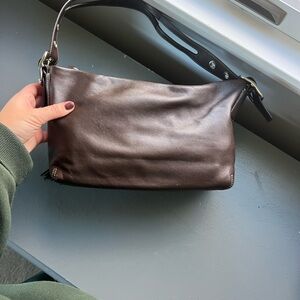Coach Legacy East West Dark Brown Bag
